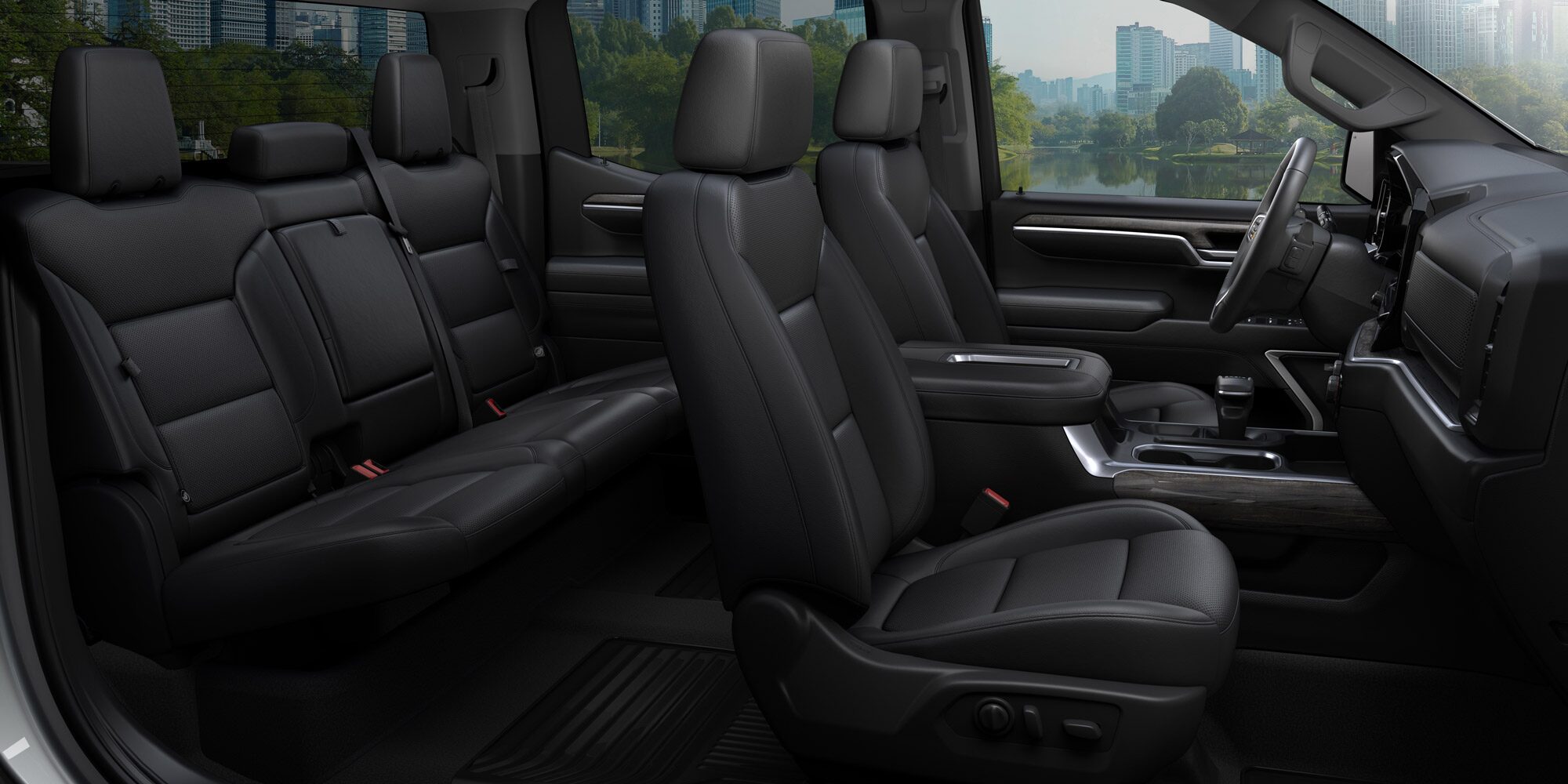 Pick up Chevrolet Silverado  vista asientos delanteros y traseros